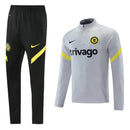 Conjunto Chelsea Zíper Curto Cinza