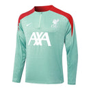 Conjunto Liverpool Zíper Curto Treino Verde Água 2024/25