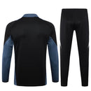 Conjunto Manchester United Zíper Curto Treino Preto 2024/25