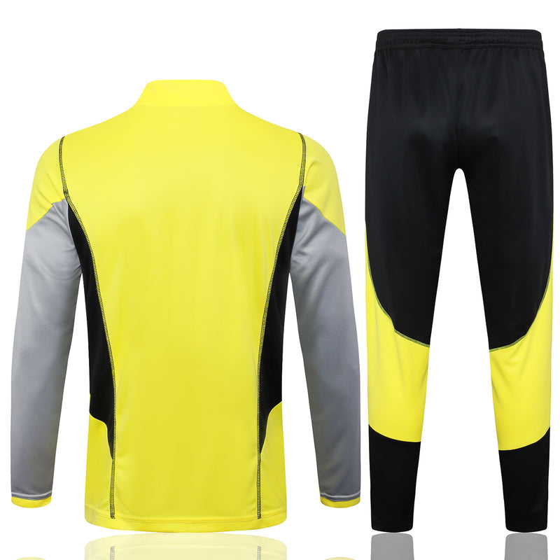 Conjunto Ziper Curto Flamengo 2024/25 Treino Amarelo