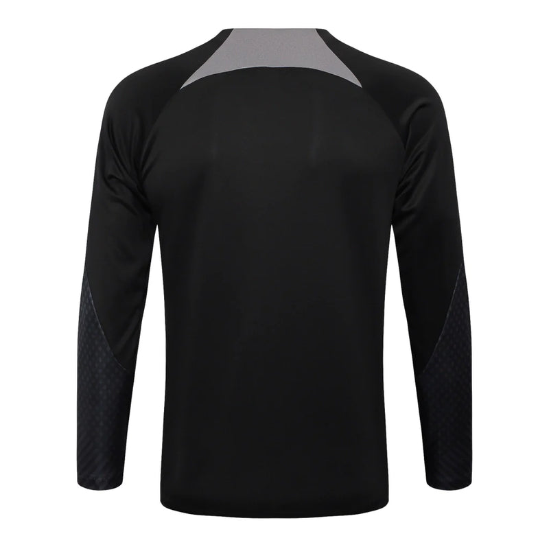 Conjunto Corinthians Ziper Curto Treino All Black